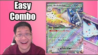 Archaludon Ex Deck with Togekiss from Surging Sparks PTCGL [upl. by Cardew]