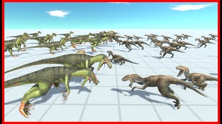 30x DEINONYCHUS VS 42x VELOCIRAPTOR  ANIMAL REVOLT BATTLE SIMULATOR [upl. by Salisbury61]