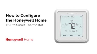 How to Set Up Honeywell Home T6 Pro Smart Thermostat [upl. by Enidanreb]