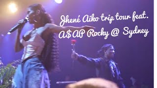 JHENÉ AIKO TRIP TOUR CONCERT Sydney Feat AAP Rocky  Meet and greet  260918 [upl. by Leifer]