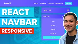 React Navbar Tutorial  Beginner React JS Project [upl. by Stricklan838]