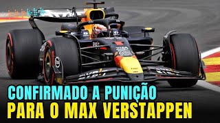 GP DA BELGICA  VERSTAPPEN É PUNIDO E PERDE POSIÇÕES NO GRID DE LARGADA [upl. by Asserak852]