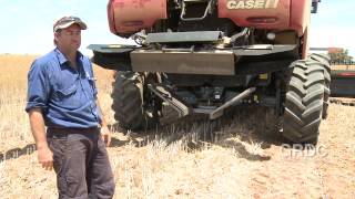 IWM Weed Seed Bank Destruction  Header Setup amp Tips for Narrow Windrowing [upl. by Minette665]