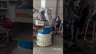 The seventh generation 132kw560 pellet machine is tested before shipment by YUFCHINA pelletmachine [upl. by Outhe]