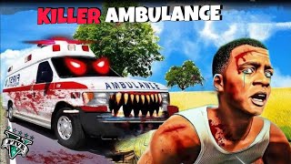 GTA 5  Franklin ambulance Become Cursed Killer ambulance Kill Franklin in GTA V MOD [upl. by Zolner]