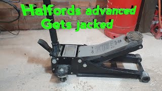 Halfords advanced 3 ton jack [upl. by Ahseyi468]