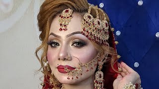 pakistani dulhan makeup  summer bridal base [upl. by Ticknor]