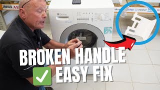 How to Open Washing Machine Door Broken Handle  Servis M6856W Washing Machine User Manual [upl. by Gridley]