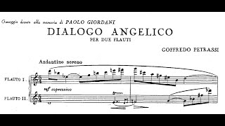 Goffredo Petrassi  Dialogo angelico for two flutes with score [upl. by Mandy]