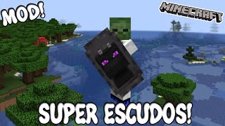 SUPER ESCUDOS Minecraft 1201 MOD NEW SHIELD VARIANTS [upl. by Ecirtael]