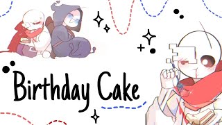 Birthday Cake  Undertale AU Comic Dub  Afterdeath ft dremiphamusofsmoke1163 [upl. by Nohsyar174]