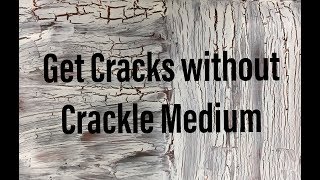 How to make get cracks without crackle mediumDIY crackle mediumalternative to crackle medium [upl. by Kcirre696]