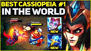 RANK 1 BEST CASSIOPEIA IN THE WORLD AMAZING GAMEPLAY  Season 13 League of Legends [upl. by Behre]