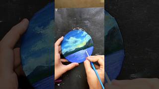 How To Draw  Canvas Painting 😱 shorts painting canvaspainting art [upl. by Fortuna363]