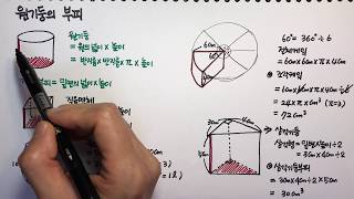 원기둥의 부피 구하기 초등수학 [upl. by Komarek]