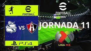 Puebla vs Atlas Liga Mx Gameplay PS4 eFootball 2024 [upl. by Outhe652]