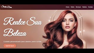 site em html e css responsivo salão de beleza [upl. by Natala]