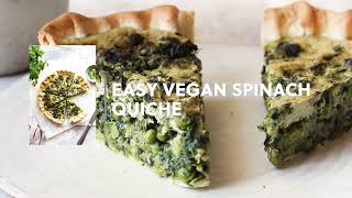 Vegan spinach quiche [upl. by Enaoj393]