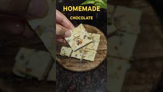 Homemade chocolate🍫 only 3 ingredients  Easy recipe shorts homemadechoclate chocolaterecipe [upl. by Daisey968]