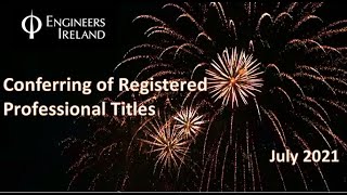 Conferring of Registered Professional Titles  July 2021 [upl. by Oiredised]