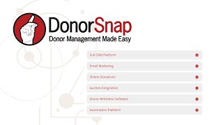 DonorSnap 2024 Demo [upl. by Idnem302]