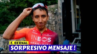 SORPRESIVO MENSAJE de EGAN BERNAL [upl. by Aekal849]