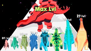 DINOSAUR EVOLUTION RUNNER  Level Up Dino Run 3D Max Level [upl. by Liuqnoj666]