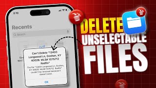 How to Delete Undeletable Files From iPhone Files App  Delete Undeletable Photos amp Videos on iOS 18 [upl. by Aurita]