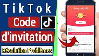 Réparer Problème de code dinvitation sur Tiktok  Problème de code dinvitation Tiktok résolu [upl. by Nwahsal]