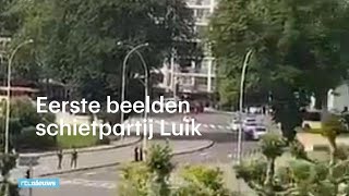 Eerste beelden schietpartij Luik  RTL NIEUWS [upl. by Haimehen641]