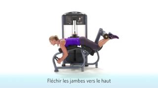 Prone Leg Curl Precor Discovery [upl. by Nahsez]