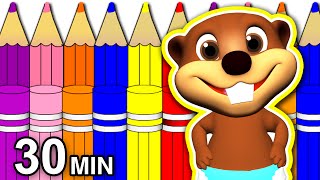 Back 2 School Special  30 Minute Kids Learning Video Kindergarten Songs [upl. by Timmi]