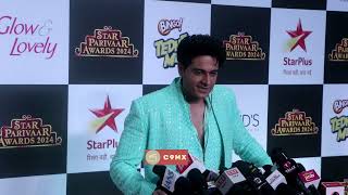 Anupama fame cast Gaurav Khanna host Star Parivar Award Show amp looking handsome in his outfit [upl. by Eimrots]