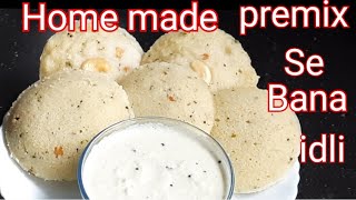 Home Made Premix Se Bana Idli  Sooji rava Idli Recipe [upl. by Ardnoet]