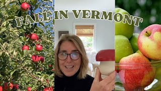 FALL IN VERMONT THRIFT HAUL  APPLE PICKING  a VINTAGE CAMPER TOUR [upl. by Arteid]