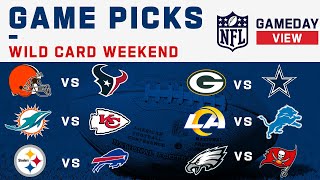 Super Wildcard Weekend NFL Game Picks [upl. by Ailbert]