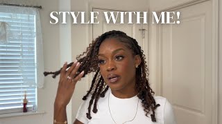 Try this carefree style for your locs at any length [upl. by Pedaias]