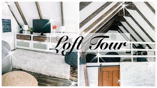 INSIDE MY SHE SHED Loft  TINY HOUSE TOUR [upl. by Garwood]