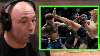 Joe Rogan on TJ Dillashaws KO vs Cody Garbrandt [upl. by Vallery]