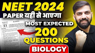 NEET Biology Most Expected Questions 2024  Biology Full Syllabus Mock test for NEET 2024  200 MCQ [upl. by Enelhtac379]