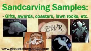 Sandcarving Equipment and Sandblasting Video [upl. by Anileuqcaj]