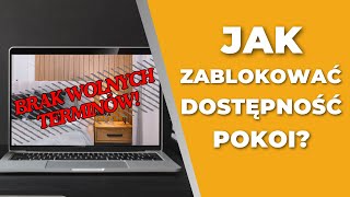 Jak zablokować dostępność pokoi  NFHotel [upl. by Pacorro]