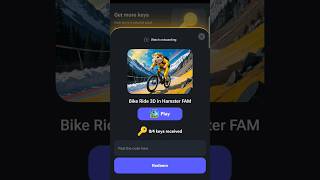 Hamster Kombat Bike Ride Game 🔑  Bike Ride 3D in Hamster Fam  Hamster Kombat Bike Ride Redeem Code [upl. by Natsyrt953]