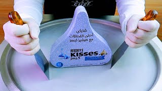 Hershey ice cream rolls street food  ايسكريم رول هيرشي [upl. by Thorpe]