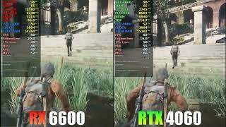 AMD RX 6600 vs RTX 4060 The Last of Us 1080p VHigh [upl. by Ecinahs]