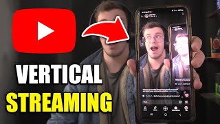 How To Vertical Stream to YouTube Using OBS Studio [upl. by Sileas]