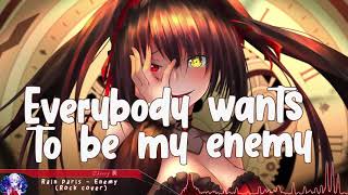 Nightcore  Enemy  Lyrics [upl. by Hsakiv]