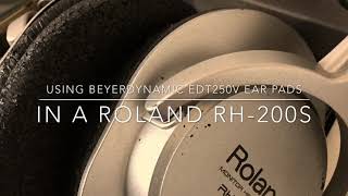 Using Beyerdynamic EDT250V Ear Pads replacement to Roland RH200S [upl. by Tessa]