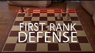 Chess Endgame Fundamentals FirstRank Defense [upl. by Minica]