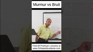 Murmur vs Bruit shortvideo shorts drnajeeb drnajeeblectures [upl. by Garnett]